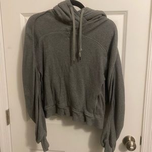 Lululemon XS/S Waffle Knit Grey Hoodie